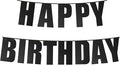 Black Birthday Banner Party Decorations by IEBQ
