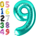 Happy Birthday Balloon 40 Inch Blue-Green 8 Balloon by Argthjy