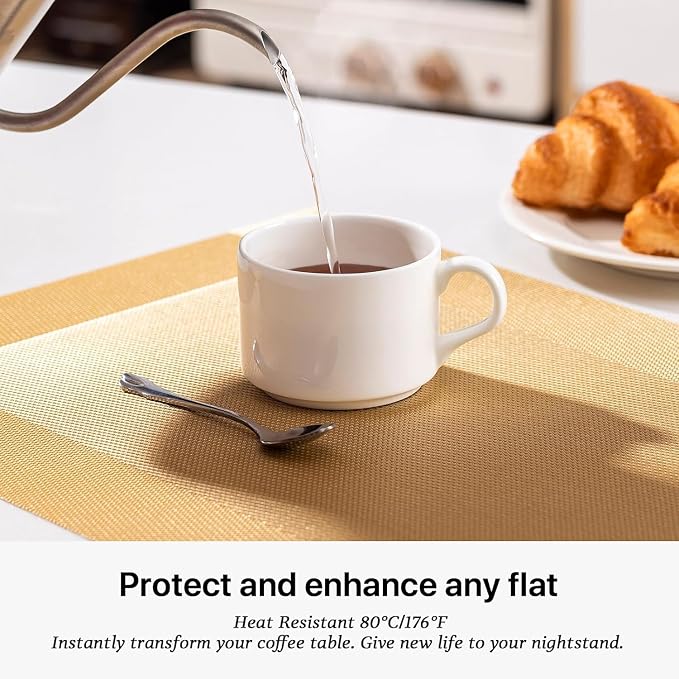 LEXMORE PlaceMats Set of 12 Vinyl/Plastic Woven Place Mats - Image 5