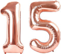Numbers 14 Balloon 40Inch Rose Gold Balloons by Argthjy