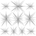 10 Pcs Star Balloons Explosion Balloons Foil Cone Balloon Magic by TOTAFAM