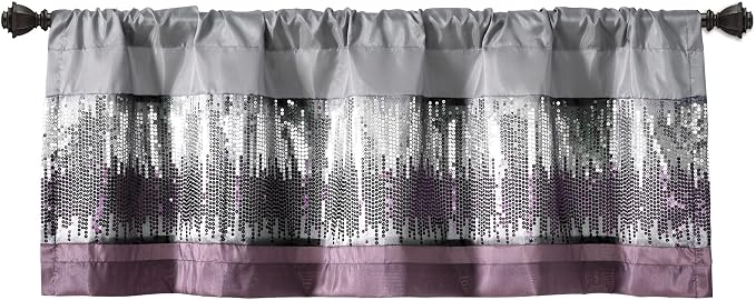 Lush Decor Night Sky Sequins Valance Curtain Single - Image 7