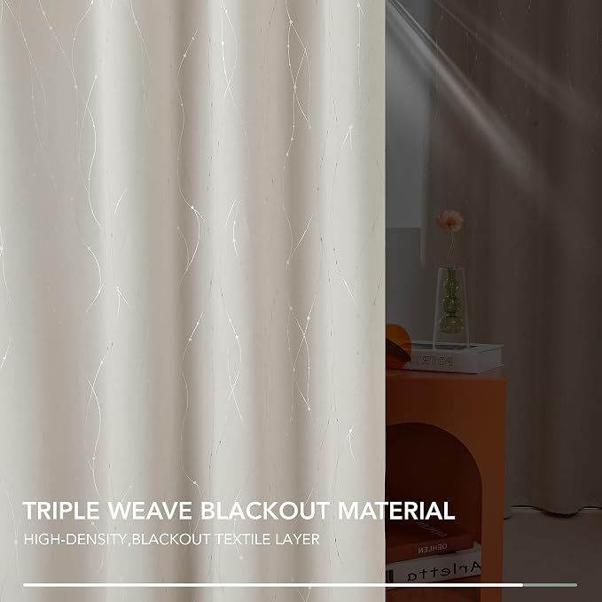 Deconovo Living Room Curtains 72 Inches Long, Thermal Insulated, Room Darkening - Image 4