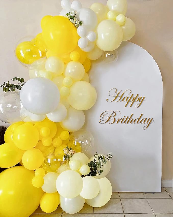 FOTIOMRG 120pcs 5 inch Yellow Balloons | Birthday, Graduation, Baby Shower - Image 3