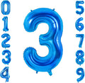 Number 3 Balloons for 3th Birthday Party Decorations, 0-100 Large No.3 Balloons by Joycard