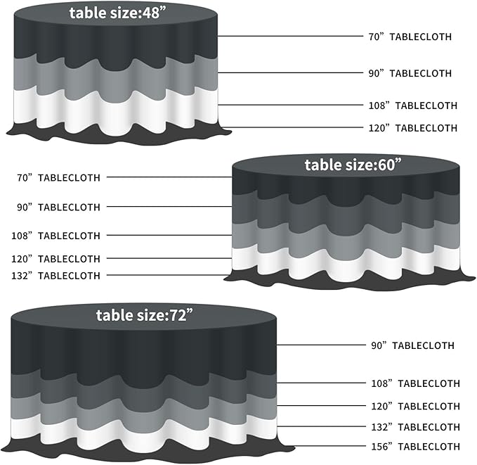 108 inch Round Tablecloth Washable Polyester Table Cloth Decorative Table Cover for Wedding Party Dining Banquet（108 inch,Royal Blue）