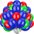 TecUnite 100 Pcs Red Blue Green Latex Balloons 13 Inch Colorful Round Balloons by TecUnite