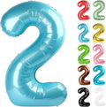 Pearl Blue Number 2 Balloon 40 Inch by IWERP