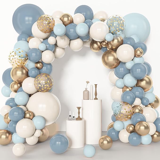Amandir 153pcs Dusty Blue Balloon Garland Arch Kit Different Sizes | 18 12 10 - Image 5