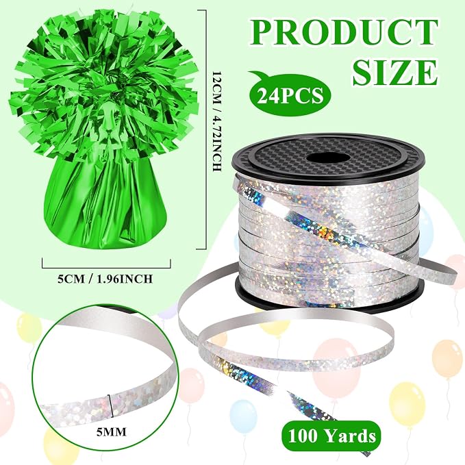24 PCS Balloon Weights Metallic Anchor, Balloon Holder Heavy Weights | - Image 2