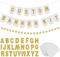 Hahafelt 125 Pcs Make Your Own Banner Kit Personalized Handmade Name Scallop by Hahafelt