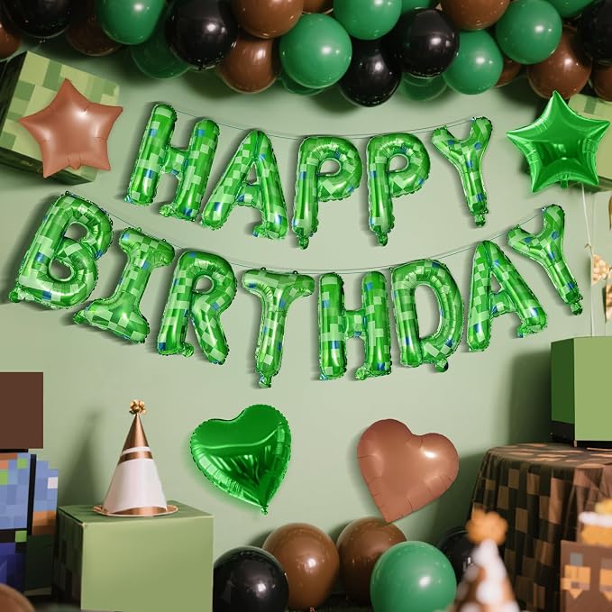 CANREVEL Happy Birthday Banner Decoration + 30pcs Star Balloons, - Image 5