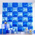 36pcs Royal & Baby Blue Square Foil Balloons by ZizasAry