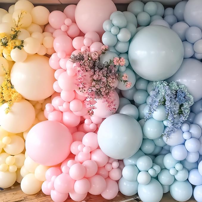 Pastel Pink Balloons Different Sizes 135pcs 18 12 10 5 Inch Light Pink Balloon - Image 6