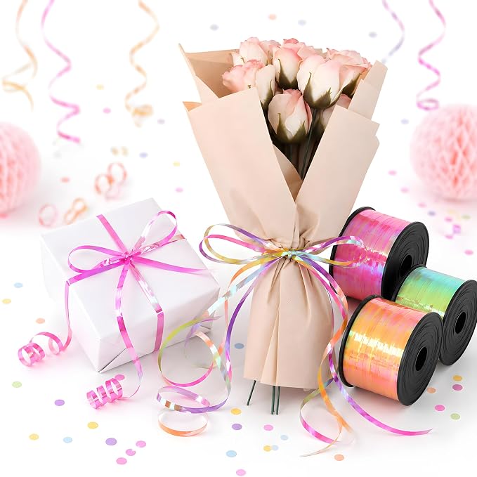 BEISHIDA 6 Assorted Colors Shiny Curling Ribbons Balloon String Ribbons - Image 8
