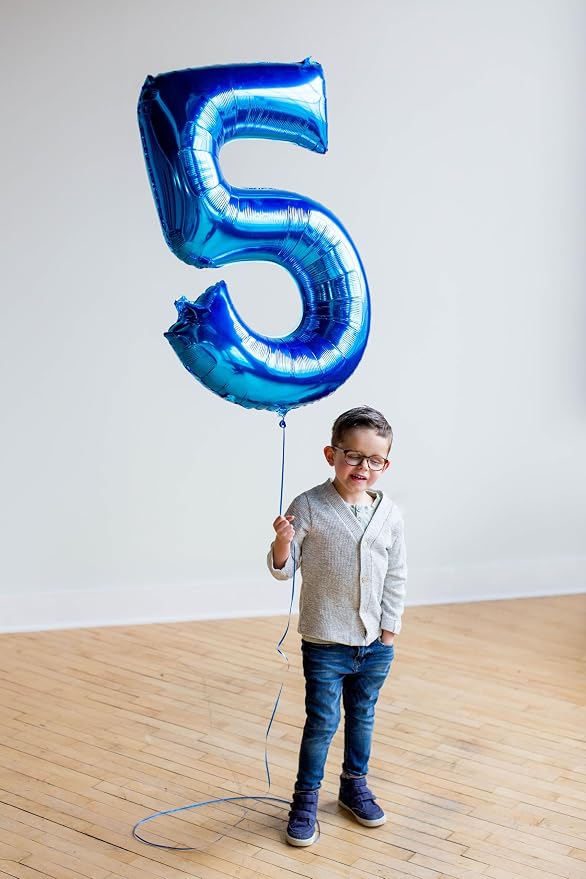 Number Balloons 50 Balloon 40 inch Dark Blue - Image 2