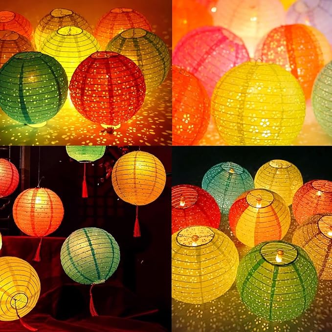 12Pcs Chinese Lunar New Year Decorations 2026 Chinese Paper Lanterns Decorative - Image 3