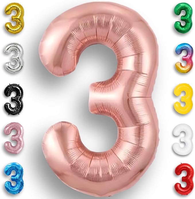 Black Number 0 to 9 Mylar Balloon 40 Inch by Unknown