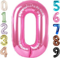 Number 0 Balloon Birthday Decorations, 40In Pink Balloons by Mluchee
