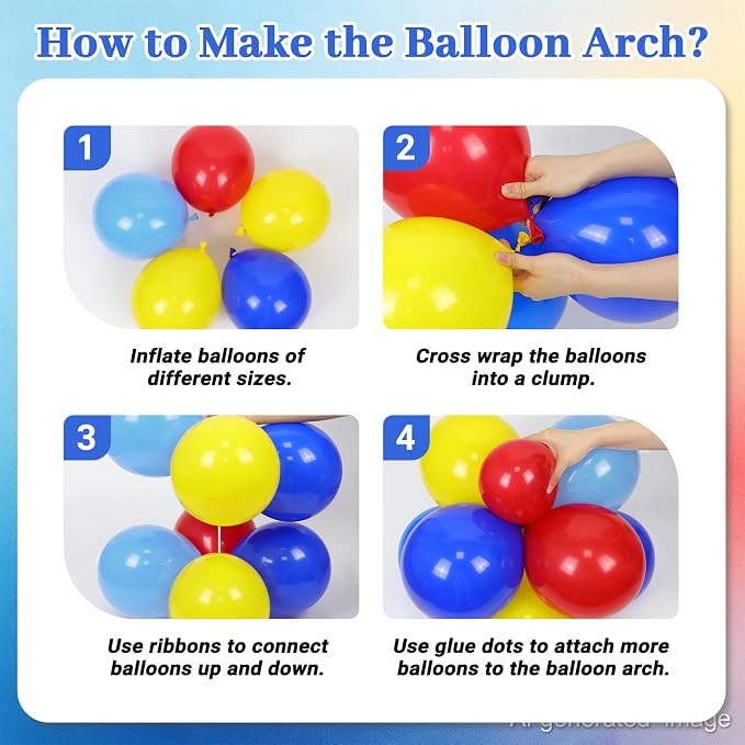 131pcs Carnival Balloon Arch Kit - Image 3