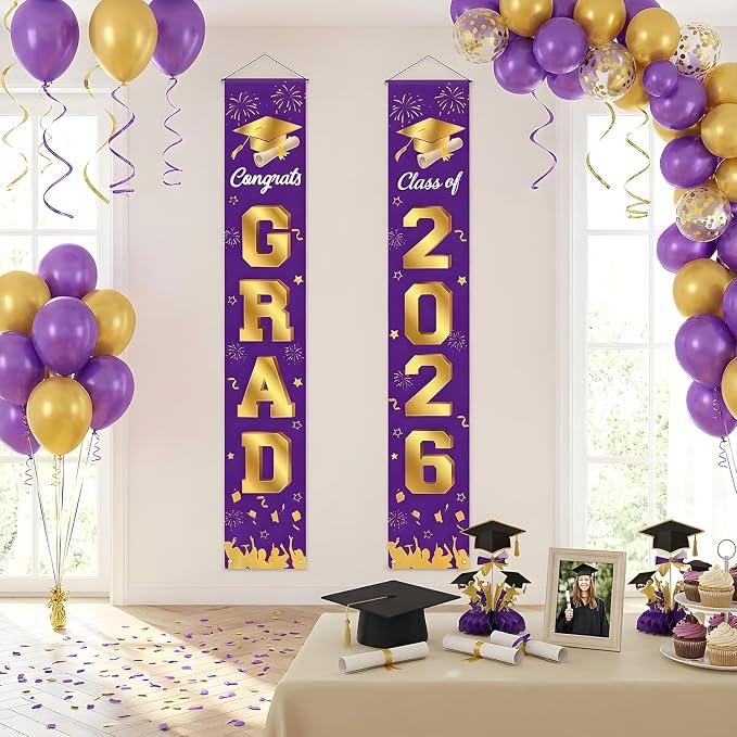 Graduation Decorations 2026 Porch Banner, Congrats Grad Class of 2026 Banner - Image 6