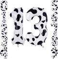 40 Inch Cow Print Number 13 Balloon by TNCDJKPA
