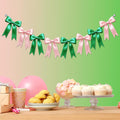 2 Strings of 16PCS Pink&Green Bow Garlands Banner Wicked Party Decoration by Unknown