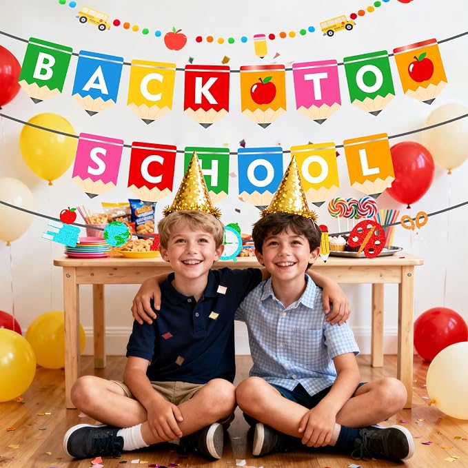 Back To School Banner Decorations, Pre-Strung Back To School Banner - Image 7