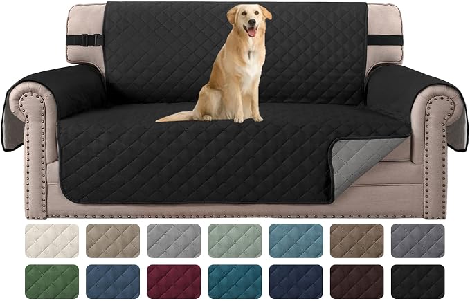 H.VERSAILTEX Reversible Quilted Loveseat Cover Water Resistant Loveseat by HVERSAILTEX