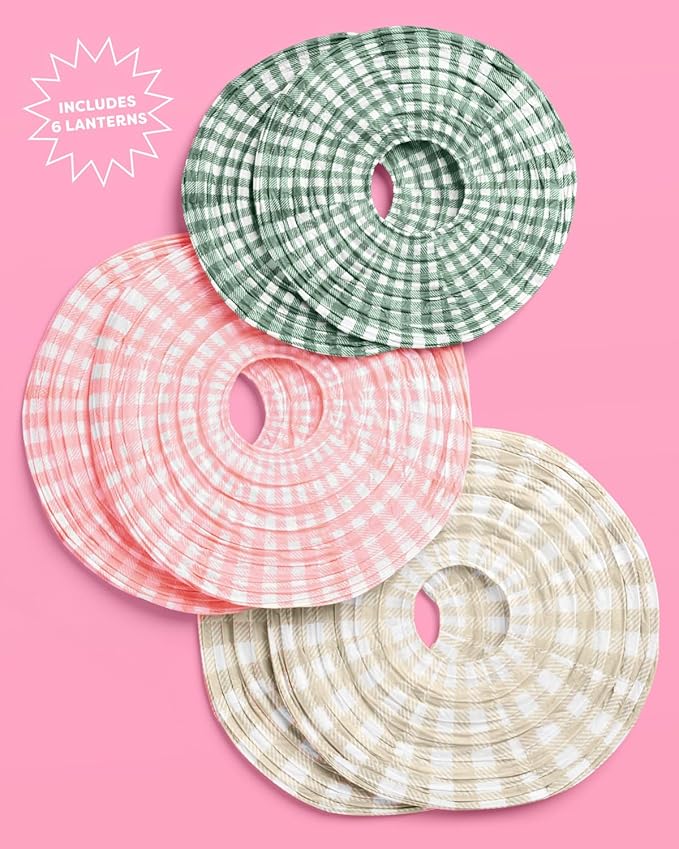 xo, Fetti Paper Camp Lantern Set | Pink, Bachelorette, Outdoor Party, Glamping - Image 3