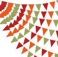 HESTYA 42 Pieces Colorful Pennant Banner Flag Orange Red Green Bunting Triangle by Hestya
