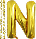 VHUWE 40 inch Gold Letter N Balloon, Big Size Alphabet Foil Mylar Helium by VHUWE
