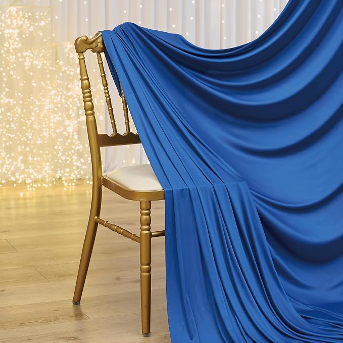 10ft×12ft Wrinkle Free Royal Blue Backdrop Curtain - Image 6