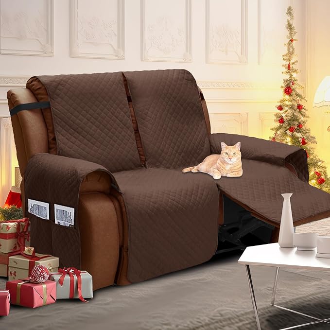 XINEAGE Water Resistant Recliner Cover, 2 seat Recliner Loveseat Covers - Image 6