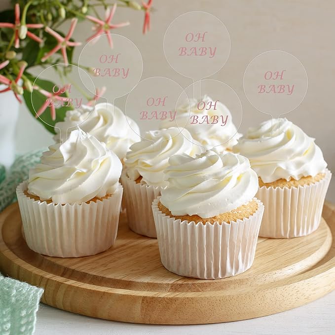 30 Pack 2 Inch Round Acrylic Custom Cupcake Toppers - Image 5