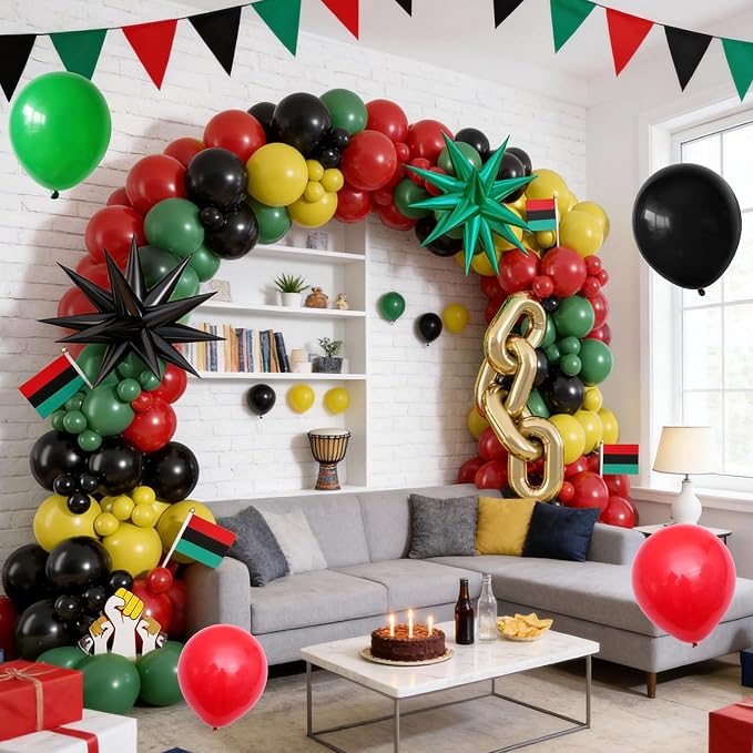 Juneteenth Balloon Garland Arch Kit, Happy Juneteenth Day Balloons - Image 4