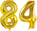 Number 84 Balloons for 84th Birthday Party Decorations, 0-100 Large No.84 by Joycard