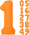 Orange Birthday Number 1 Balloon 40 inch Fluorescent Orange Number 1 | Helium by Exquisitehighqualitypartydecorationstomeetyoureveryneed%EF%BC%81