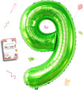 40 inch Number Balloon 0-9 Green Large Number 9 Balloons, Digital Balloons by Smlpuame