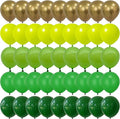 75pcs Green Balloons Dark Green and Metallic Gold Balloon Kit, 12Inch Different by DECGOL