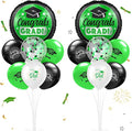 Kasyat 2 Set Green and Black 2026 Graduation Table Centerpiece Balloon Stand by Kasyat