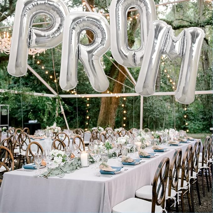 TONIFUL 40 Inch Large Silver Letter R Foil Balloons Alphabet Balloons | Giant - Image 5