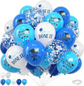 Navy Blue and White Graduations Balloons, 12 Inch Print You've Done It Happy by FEYG