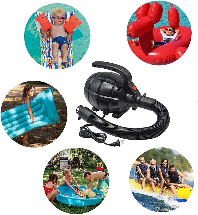 Electric Air Pump for Inflatables, 4 Detachable Nozzles, Inflator/Deflator - Image 6