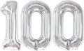 Katchon, Large Silver 100 Balloon Number by KatchOn