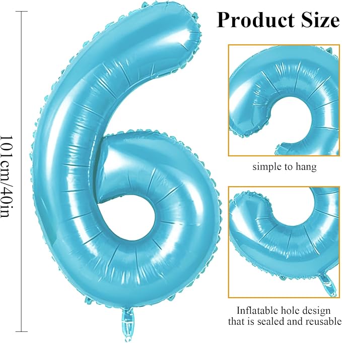Number 36 Balloons for 36th Birthday Party Decorations, 0-100 Large No.36 - Image 2