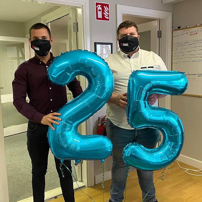 Light Blue Number 4 Balloon 40 Inch - Image 4