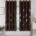 Brown Blackout Curtains 63 Inches Long, Room Darkening Curtains by ESTELARTEXTILER
