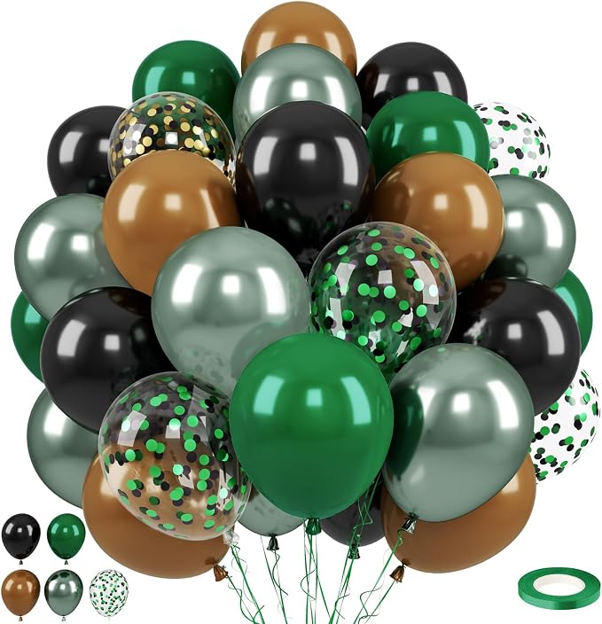 Paready Green and Brown Balloons by Paready