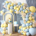 Pastel Blue Yellow Balloon Garland Arch by FEYG